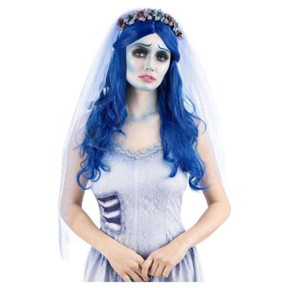Corpse Bride Womens/Ladies Emily Wig / Blue